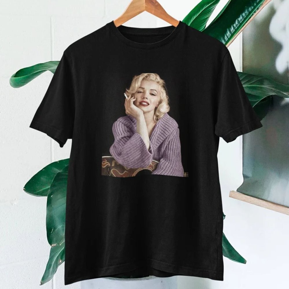 Marilyn Monroe Photo Tshirt Marilyn Monroe Top Marilyn Monroe Fans Shirt